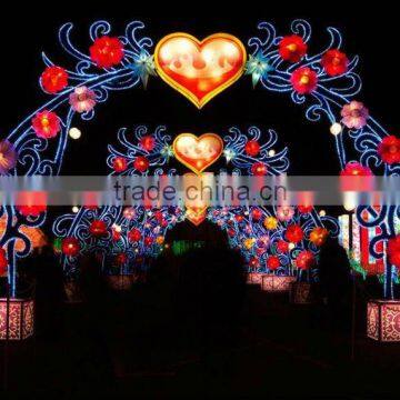 hanging Flower & hearts Lights arches Decorations