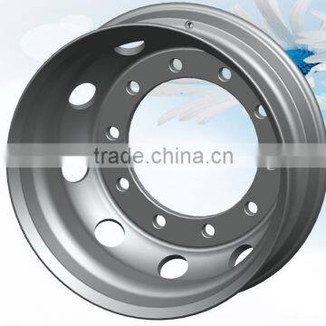 Factory commercial truck forged aluminum alloy wheel for tipping trailer rims