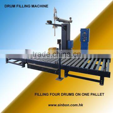 SINBON Drum Filling Machine for 4 drums on one pallet