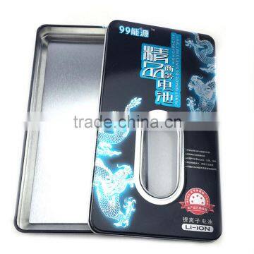 2014 New Business Battery Tin Cans With Oval Window photo-2