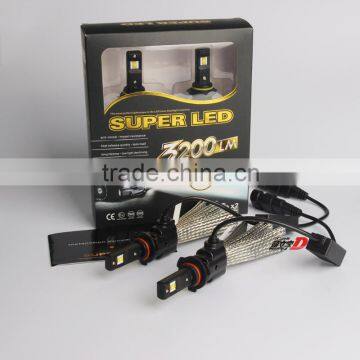 car-styling!Automotive LED headlight fanless Copper belt LED 12V 24V 30W Car headlight Lamp Type H1,H3,H4,H8,H9, H11, 9005,9006