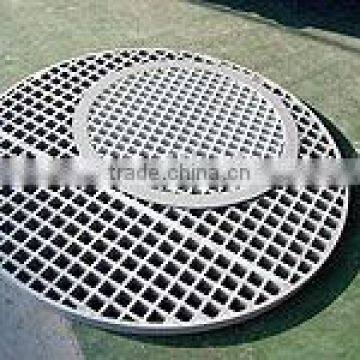 FRP manhole platform grating