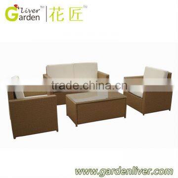 On Sale modular wicker outdoor sofa lounge setting resin wicker outdiir furniture