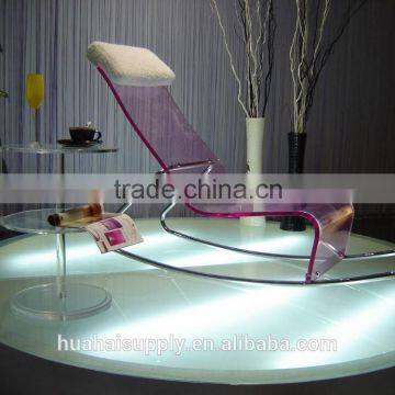 wholesale acrylic furniture acrylic comfortable beach chair outdoor lounge