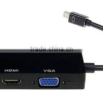 3 in 1 Thunderbolt Mini DisplayPort DP to HDMI DVI Displayport Cable Adapter photo-3