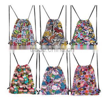 custom canvas drawstring backpack wholesale