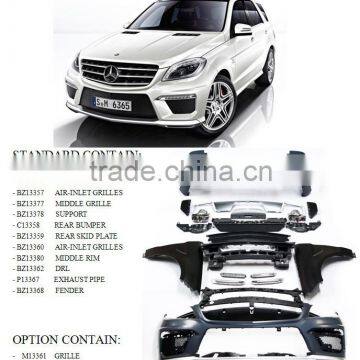 For Benz 2010-2013 C63 W204 Restyling body kit auto parts upgrade C180,C200,C260