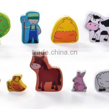 Christmas Gift Set Portable Play Set-farm Set 9 Different Animals in a House Box Learning Toy Manufacturer photo-3