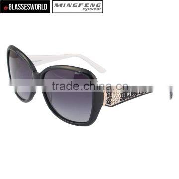 High Quality Acetate Round Sunglasses for Women Custom Logo photo-2