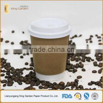 Popular Take Away Disposable Kraft Paper Cups and lids