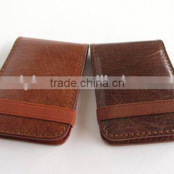 High Quality Mens Name Card Holder Business Leather Credit Card Case