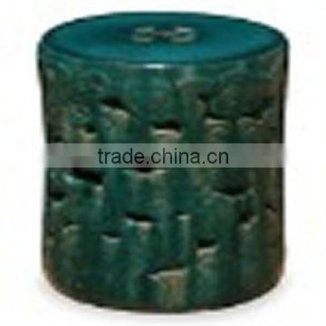 Chinese antique green procelain drum stool