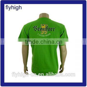 Unisex Green Color Slik Printing 4XL Tee Shirt photo-2