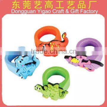 Soft PVC alphabet finger ring