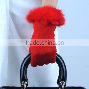 2014 Fashion New Design Pretty Lovely Cute Ladies Wool Gloves photo-3