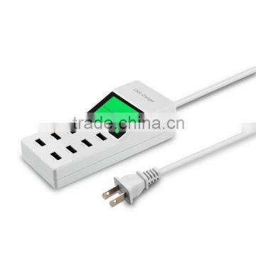 Universal 8 USB Port Display Screen US EU UK Plug Travel AC Power Adapter Socket Smart Wall Charger For Cell Phone Tablet Camera photo-2