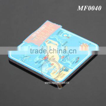 Rubber Magnet Stainless Steel Metal Custom Uruguay Sandbeach Map Printing Tourist Souvenir Fridge Magnet photo-4