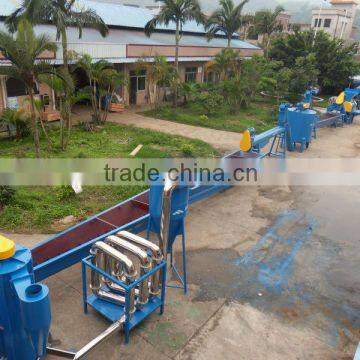 PET plastic bottle washing recycling plant machine line
