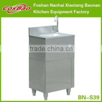 Stainless Steel Pedestal Knee Operated Sink With Under Storage Cabinet BN-S39                        
                                                Quality Choice