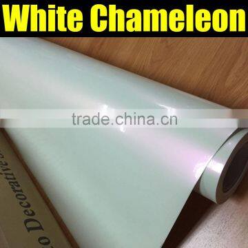 2015 New Fashion white Pearl Chameleon Film WITH AIR FREE BUBBLS 1.52*20M/ROLL