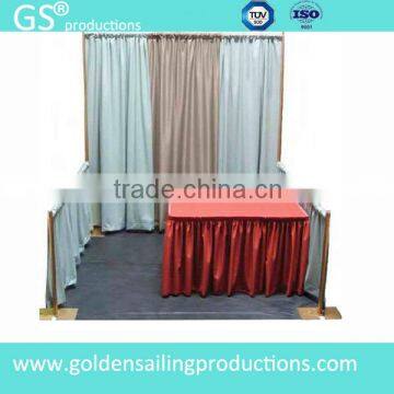 Aluminum trade show backdrop stand wedding pipe and drape for sale