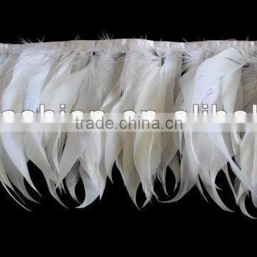 Stripped goose feather trim/feather fringe