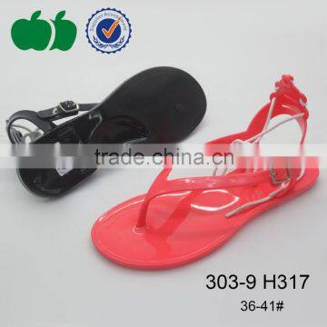 New Design Fashion Simple Model Sexy Ladies Jelly Sandals