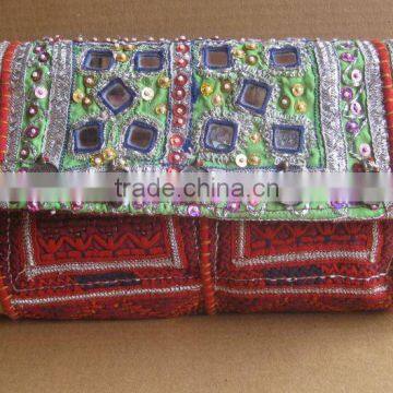 Bohemian Banjara Ethnic Handbag, Afghan Clutch, Hand embroidery,Vintage Clutch, Gypsy Bag, Tribal, Vintage Banjara Clutch Bag