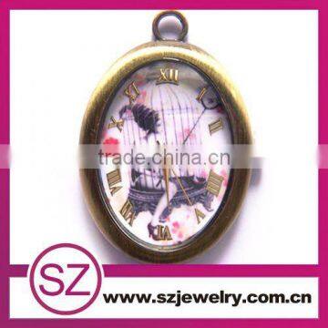 Wholesale New Design Customized Pocket Watch Necklace Pocket Watch Necklace