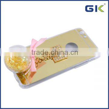 [GGIT] With Ball Pendant Mirror Back Cover For IPhone 6 TPU PC Phone Case