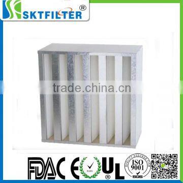 ABS plastic frame air hepa V bank filter