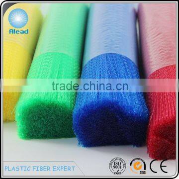 Crimped poly plastic fiber in different colours and diameters can be customized popular with buyers