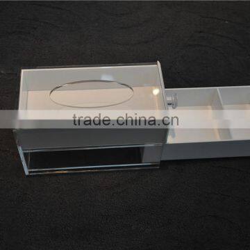 custom high quality acrylic tissue paper box storage holder