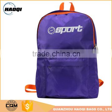 Promotional super Lightweight foldable nylon backpack folding backpack