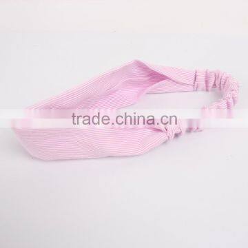 Turban Women Sport Elastic Head Band Yoga Stripe Hair Band for Relax or Shower photo-3