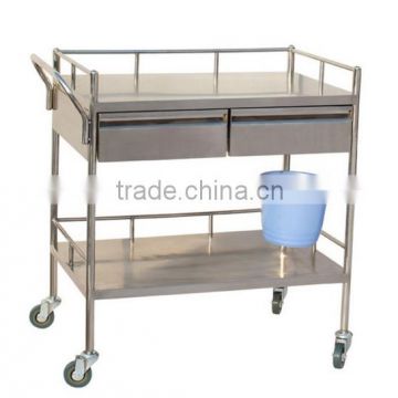 Factory Sale Hospital equipment stainless steel instrument trolley with drawers                        
                                                Quality Choice