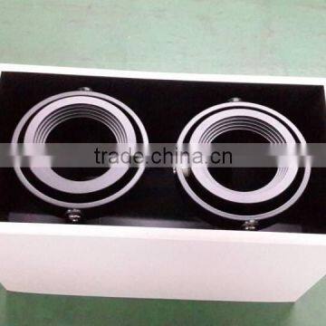 2 head white mix black surface mounted lighting fixture square fixtures mr 16