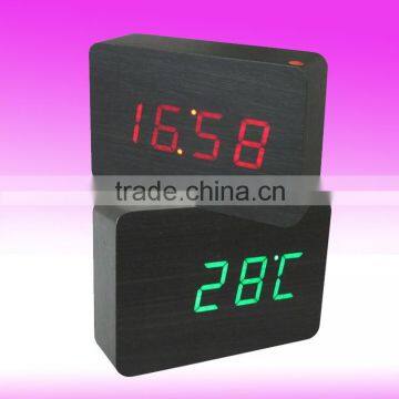 Multi-function Digital Wooden Table Clock