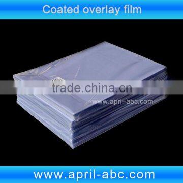 A4 PVC coated overlay film for lamination pvc card
