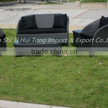 good sell PE rattan used outdoor sofa