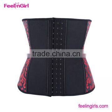 China Floral Printed 9 Steel Boned Waist Trainer photo-3