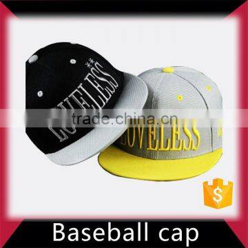 3d embroidery 6 panel baseball cap