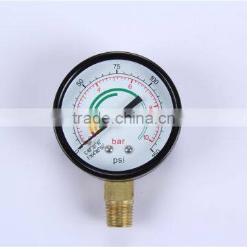 New style products China easy to read 0-600 bar use no oil pressure gauge