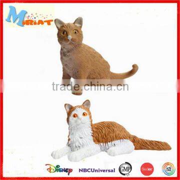 New arrival high detail plastic cat animal figures