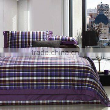 purple stripe comforter/4 piece bedding sheet set