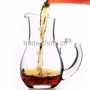 Glass Juice Tea Water Pitcher Jug with Applied Handle -250ML