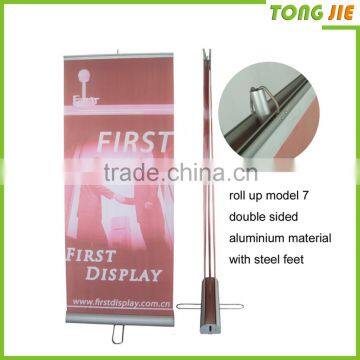 Board Base Aluminum Pull up Banner,Top Deluxe Retractable Pull up Banner