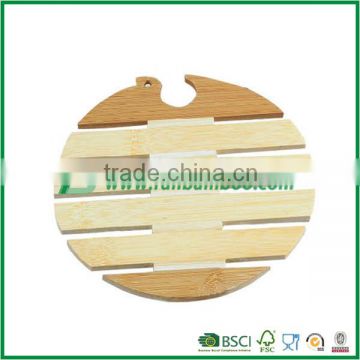 non slip tea coaster, bamboo kitchen mats with groove