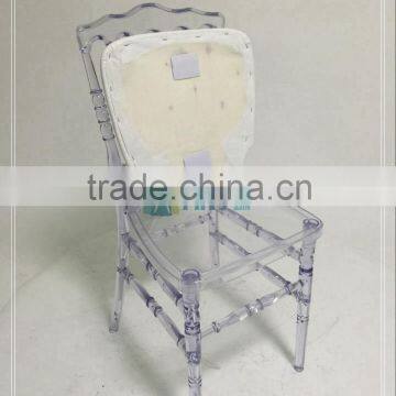 Clear Crystal Transparent Napoleon Wedding PC Resin Plastic Chair