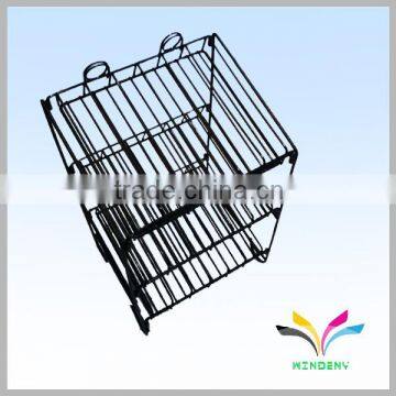 3- Tier Fold-able Design Metal Display Poster Rack for Retail Ornament